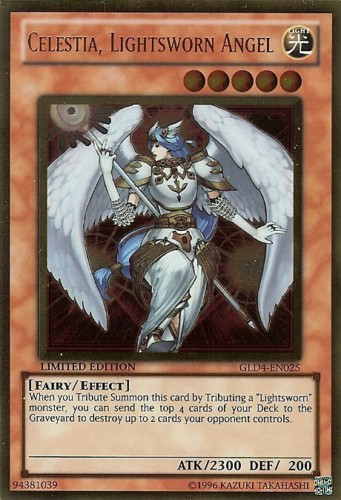 Celestia, Lightsworn Angel [GLD4-EN025] Gold Rare | Kessel Run Games Inc. 