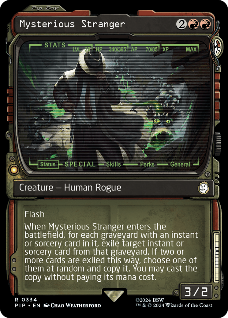 Mysterious Stranger (Showcase) [Fallout] | Kessel Run Games Inc. 