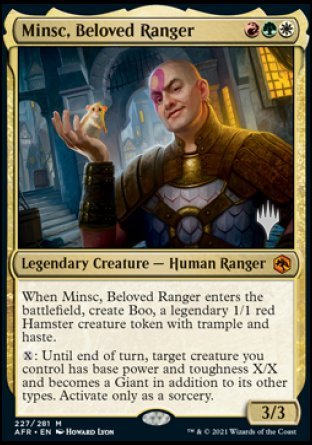 Minsc, Beloved Ranger (Promo Pack) [Dungeons & Dragons: Adventures in the Forgotten Realms Promos] | Kessel Run Games Inc. 