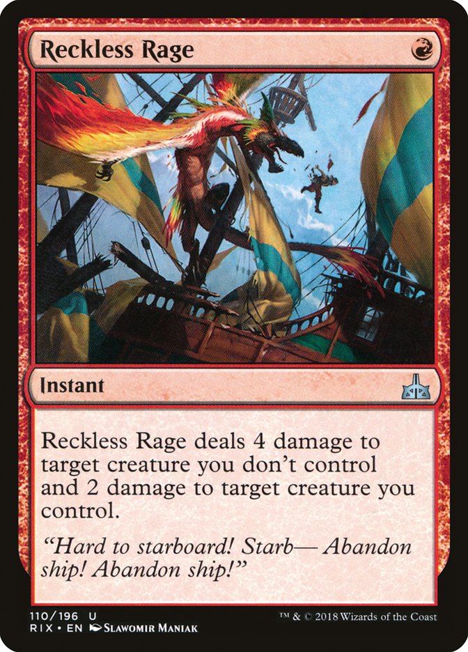 Reckless Rage [Rivals of Ixalan] | Kessel Run Games Inc. 