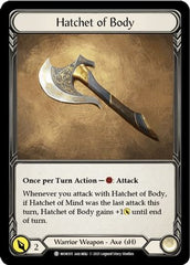 Chane // Hatchet of Body [MON154 // MON105] (Monarch Unlimited)  Unlimited Normal | Kessel Run Games Inc. 