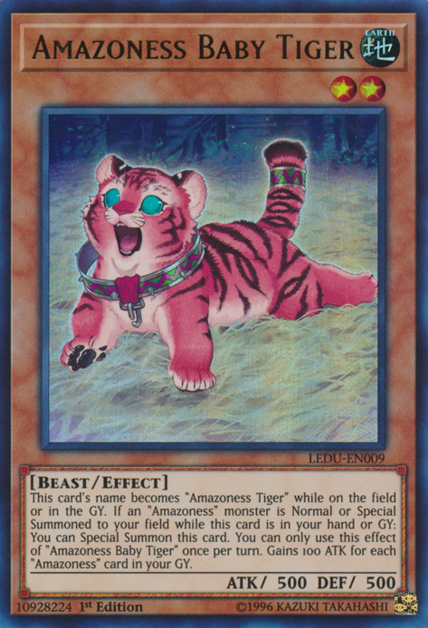 Amazoness Baby Tiger [LEDU-EN009] Ultra Rare | Kessel Run Games Inc. 