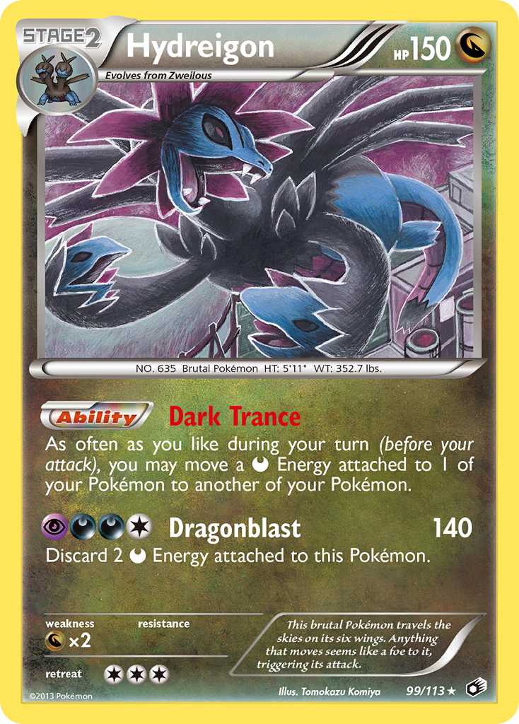 Hydreigon (99/113) [Black & White: Legendary Treasures] | Kessel Run Games Inc. 