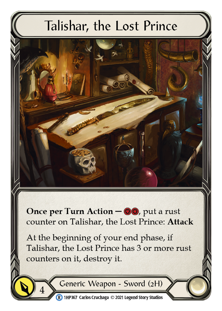 Talishar, the Lost Prince [1HP367] (History Pack 1) | Kessel Run Games Inc. 