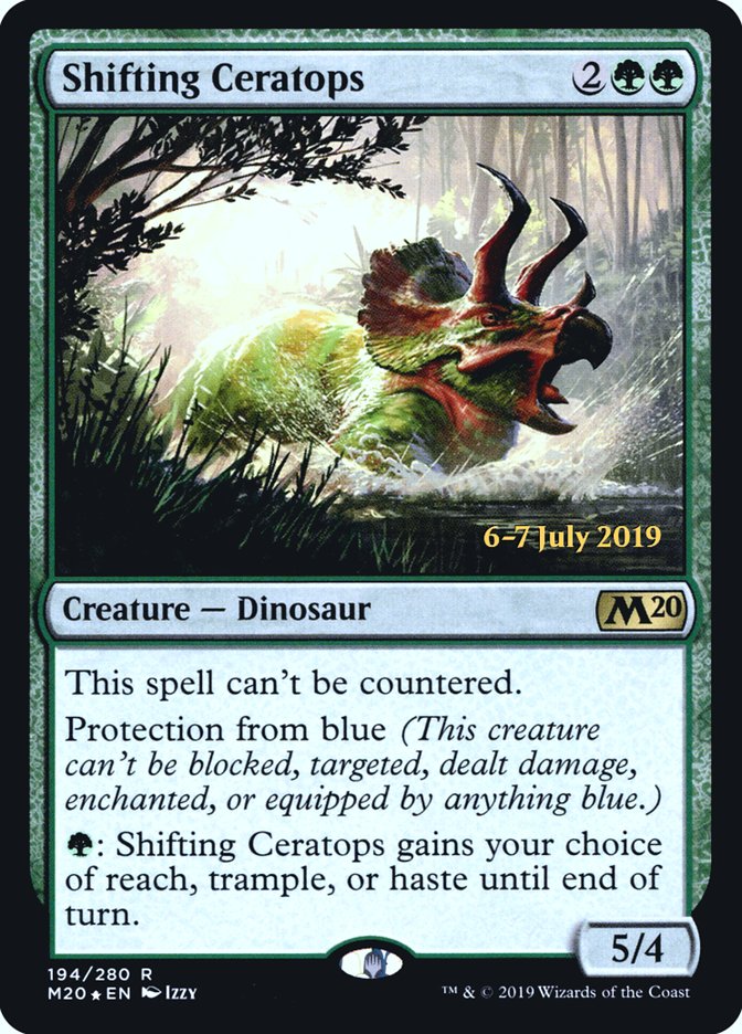 Shifting Ceratops [Core Set 2020 Prerelease Promos] | Kessel Run Games Inc. 