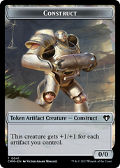Clue // Construct (0041) Double-Sided Token [Commander Masters Tokens] | Kessel Run Games Inc. 