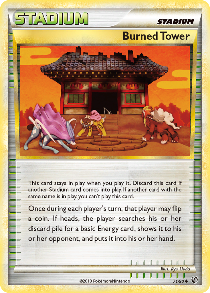Burned Tower (71/90) [HeartGold & SoulSilver: Undaunted] | Kessel Run Games Inc. 