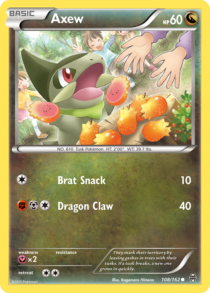 Axew (108/162) [XY: BREAKthrough] | Kessel Run Games Inc. 