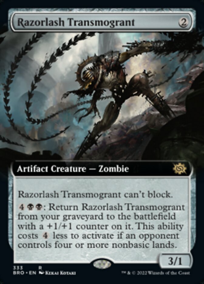 Razorlash Transmogrant (Extended Art) [The Brothers' War] | Kessel Run Games Inc. 