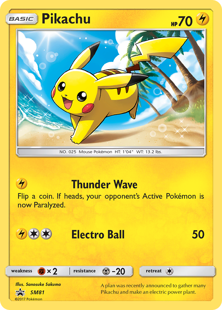 Pikachu (SM81) [Sun & Moon: Black Star Promos] | Kessel Run Games Inc. 