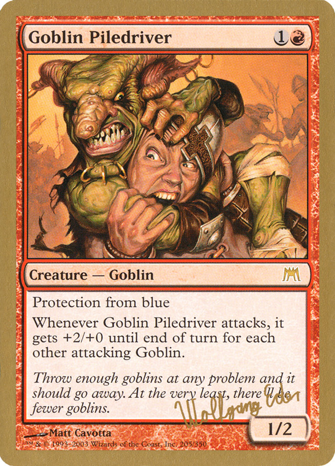 Goblin Piledriver (Wolfgang Eder) [World Championship Decks 2003] | Kessel Run Games Inc. 