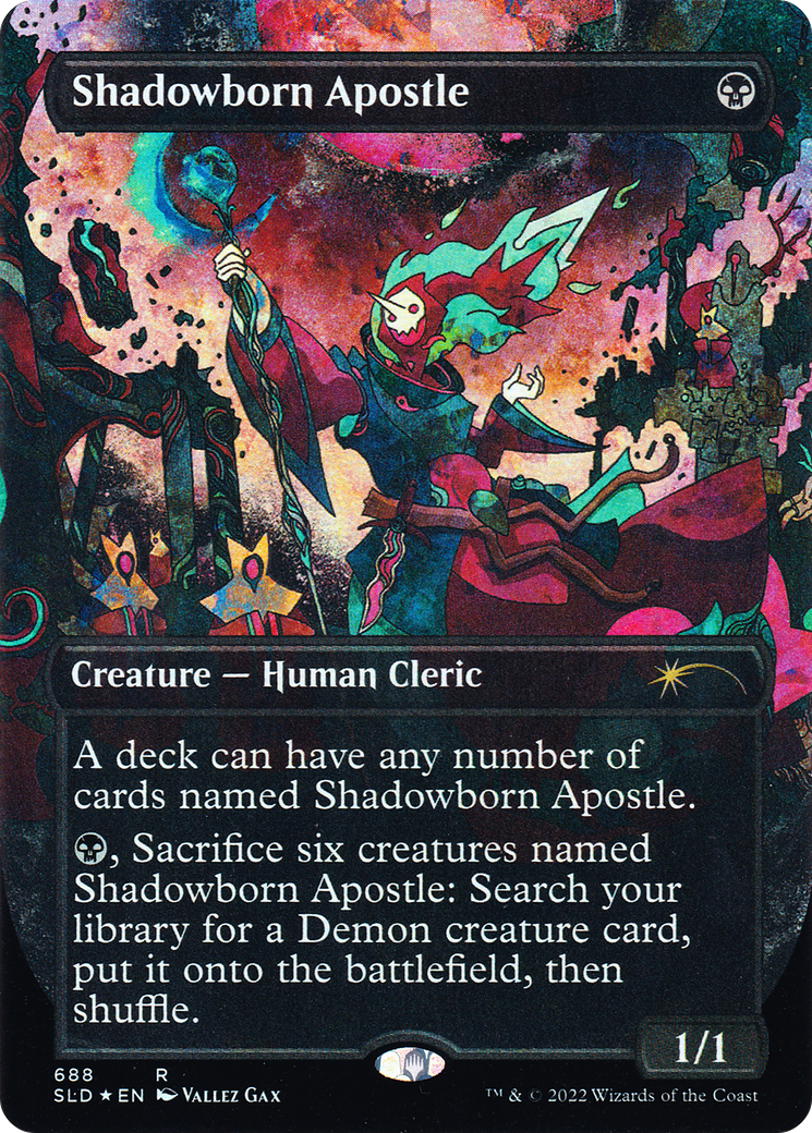 Shadowborn Apostle (688) (Borderless) [Secret Lair Drop Promos] | Kessel Run Games Inc. 