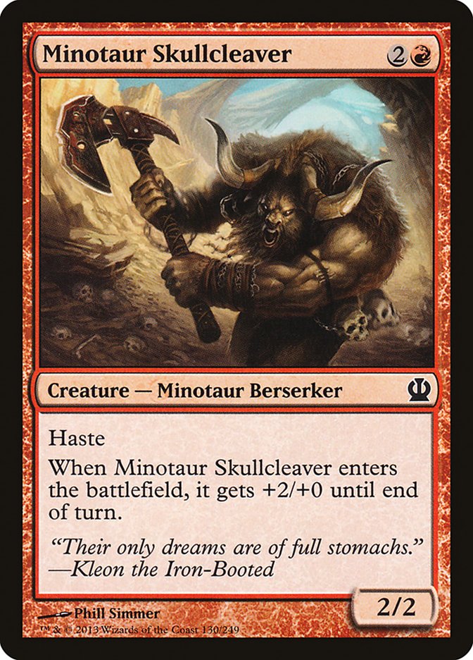Minotaur Skullcleaver [Theros] | Kessel Run Games Inc. 