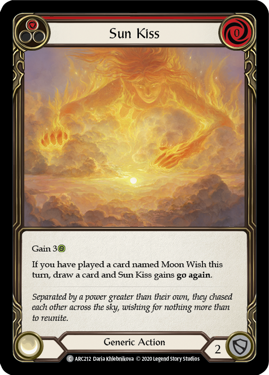 Sun Kiss (Red) [U-ARC212] (Arcane Rising Unlimited)  Unlimited Rainbow Foil | Kessel Run Games Inc. 