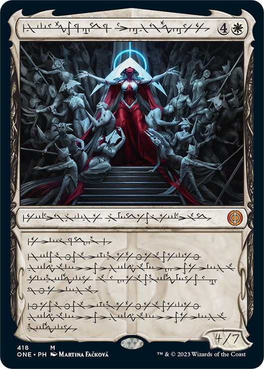 Elesh Norn, Mother of Machines (Phyrexian Step-and-Compleat Foil) [Phyrexia: All Will Be One] | Kessel Run Games Inc. 
