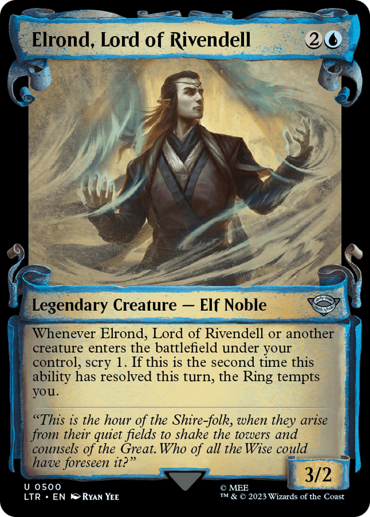 Elrond, Lord of Rivendell [The Lord of the Rings: Tales of Middle-Earth Showcase Scrolls] | Kessel Run Games Inc. 