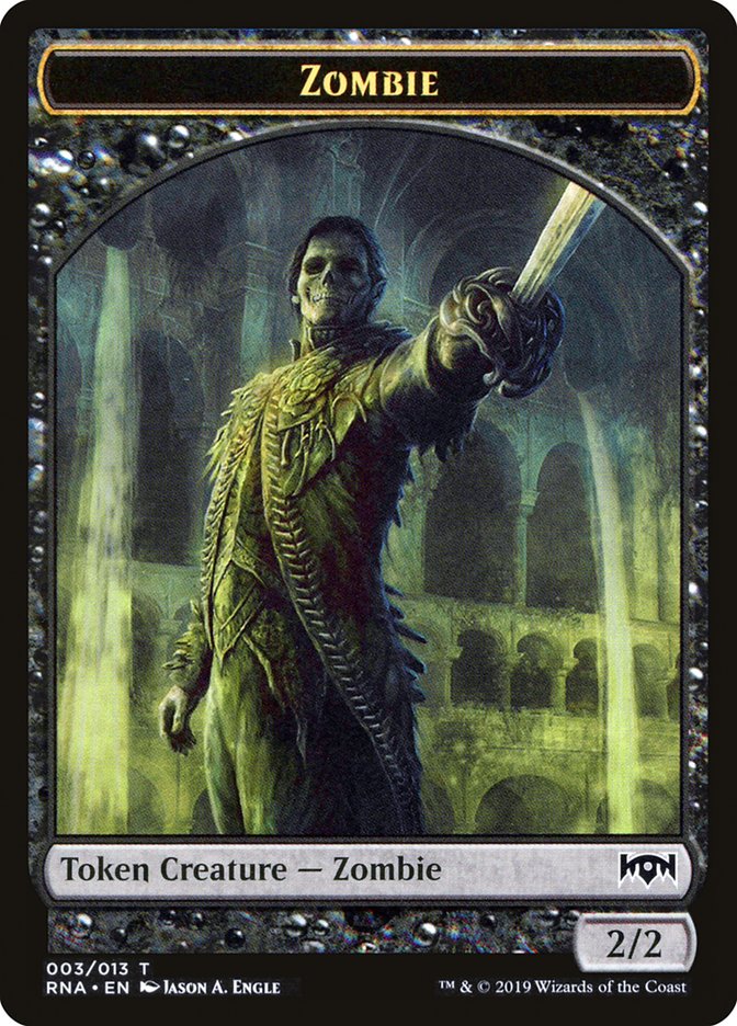 Zombie Token [Ravnica Allegiance Tokens] | Kessel Run Games Inc. 