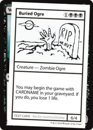 Buried Ogre (2021 Edition) [Mystery Booster Playtest Cards] | Kessel Run Games Inc. 