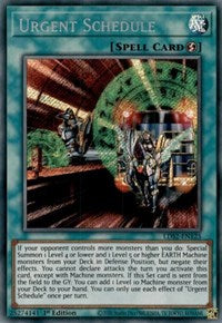 Urgent Schedule [LDS2-EN125] Secret Rare | Kessel Run Games Inc. 