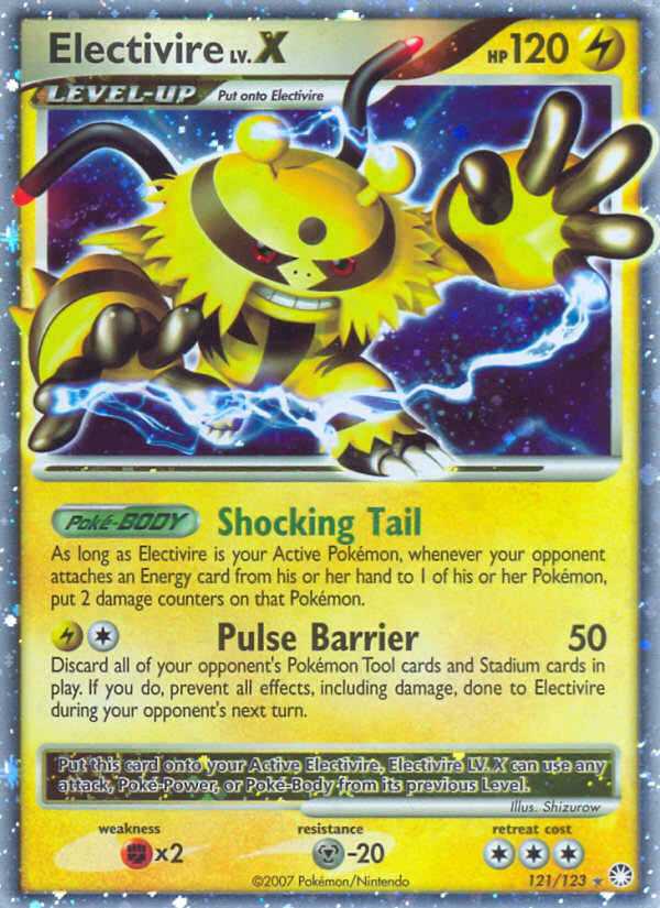 Electivire LV.X (121/123) [Diamond & Pearl: Mysterious Treasures] | Kessel Run Games Inc. 