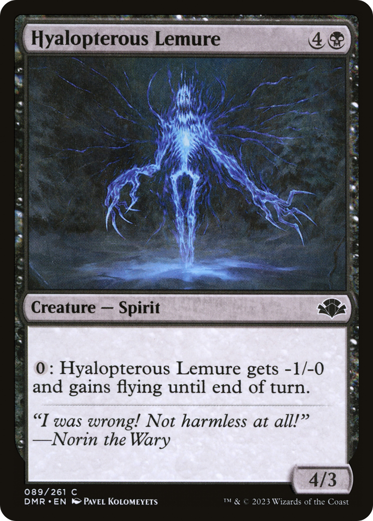 Hyalopterous Lemure [Dominaria Remastered] | Kessel Run Games Inc. 