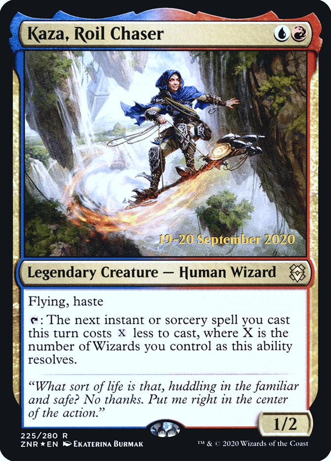 Kaza, Roil Chaser [Zendikar Rising Prerelease Promos] | Kessel Run Games Inc. 