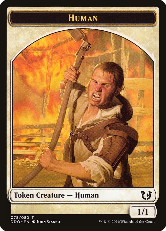 Human Token [Duel Decks: Blessed vs. Cursed] | Kessel Run Games Inc. 