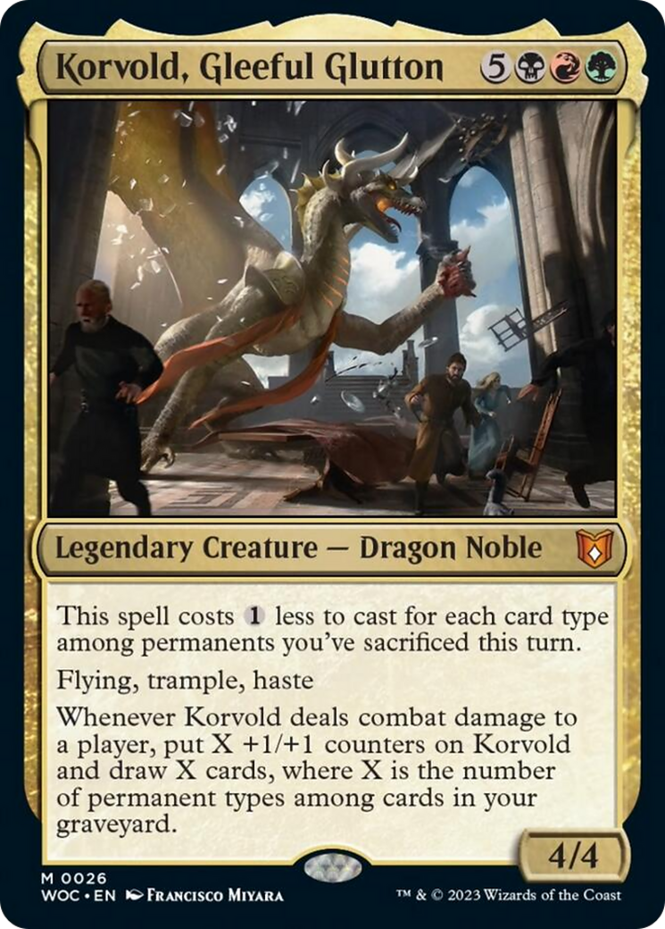 Korvold, Gleeful Glutton [Wilds of Eldraine Commander] | Kessel Run Games Inc. 