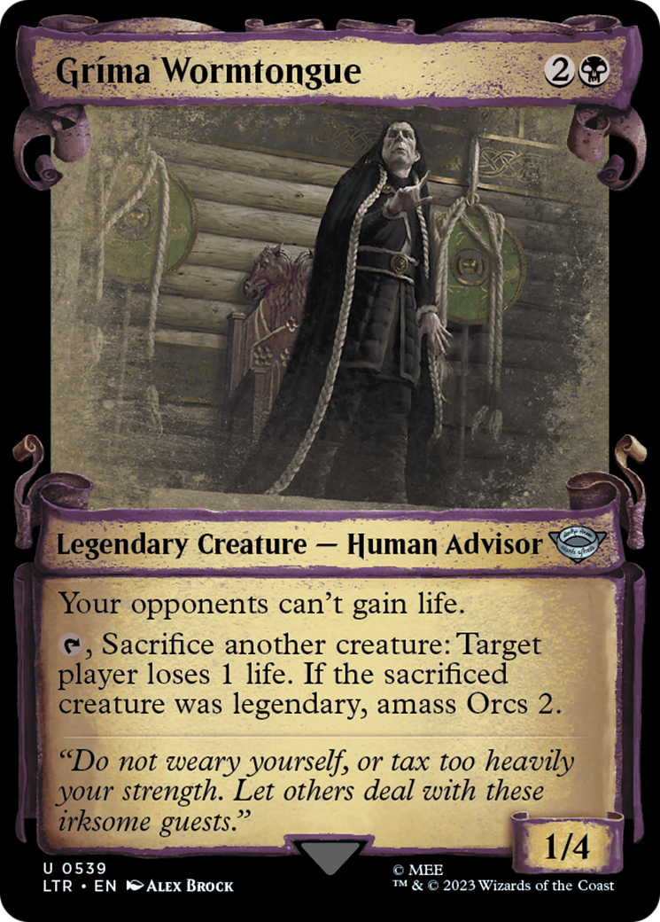 Grima Wormtongue [The Lord of the Rings: Tales of Middle-Earth Showcase Scrolls] | Kessel Run Games Inc. 