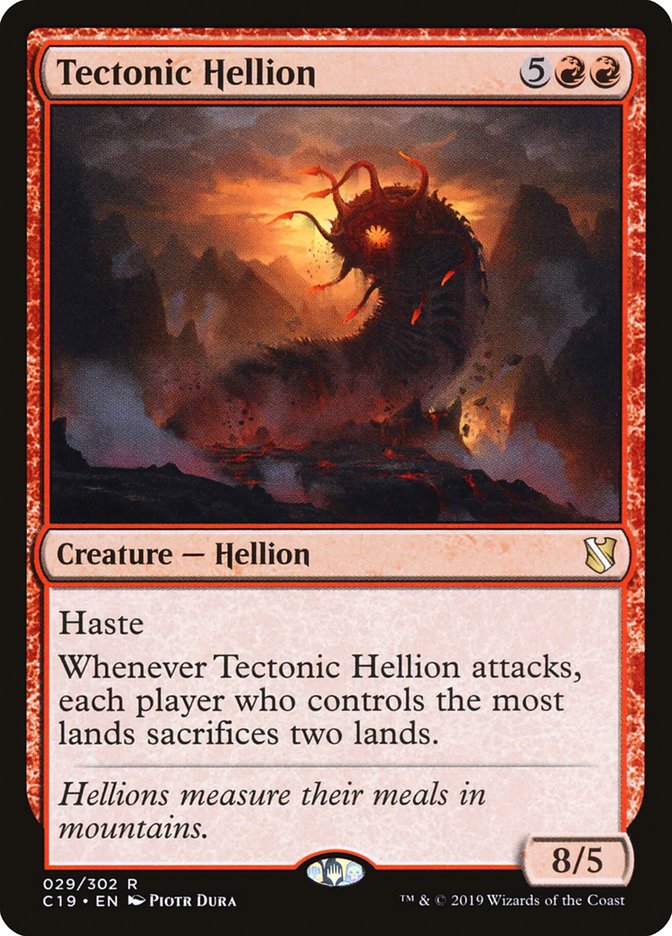 Tectonic Hellion [Commander 2019] | Kessel Run Games Inc. 