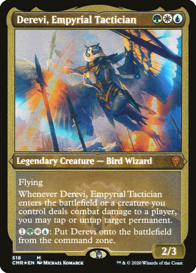 Derevi, Empyrial Tactician (Etched) [Commander Legends] | Kessel Run Games Inc. 