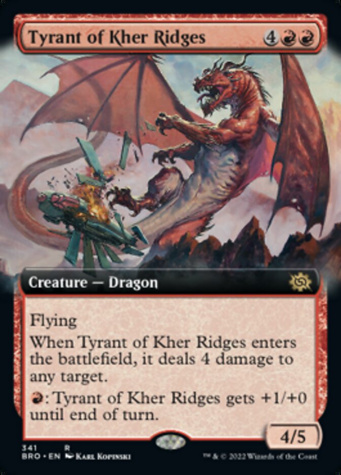 Tyrant of Kher Ridges (Extended Art) [The Brothers' War] | Kessel Run Games Inc. 