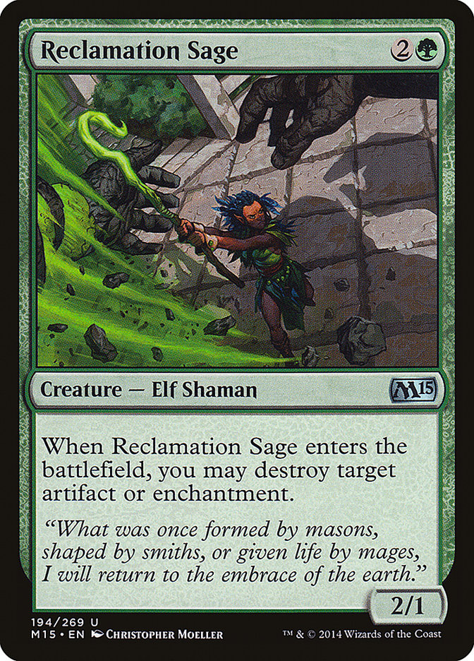 Reclamation Sage [Magic 2015] | Kessel Run Games Inc. 