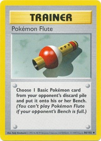 Pokemon Flute (86/102) [Base Set Shadowless Unlimited] | Kessel Run Games Inc. 