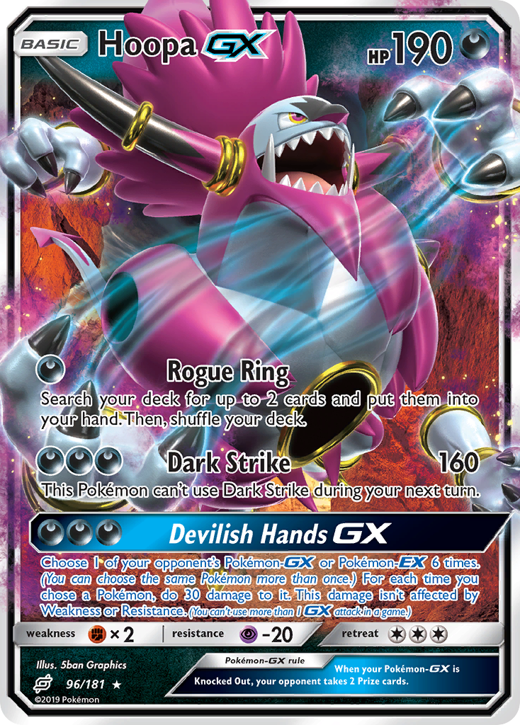 Hoopa GX (96/181) [Sun & Moon: Team Up] | Kessel Run Games Inc. 