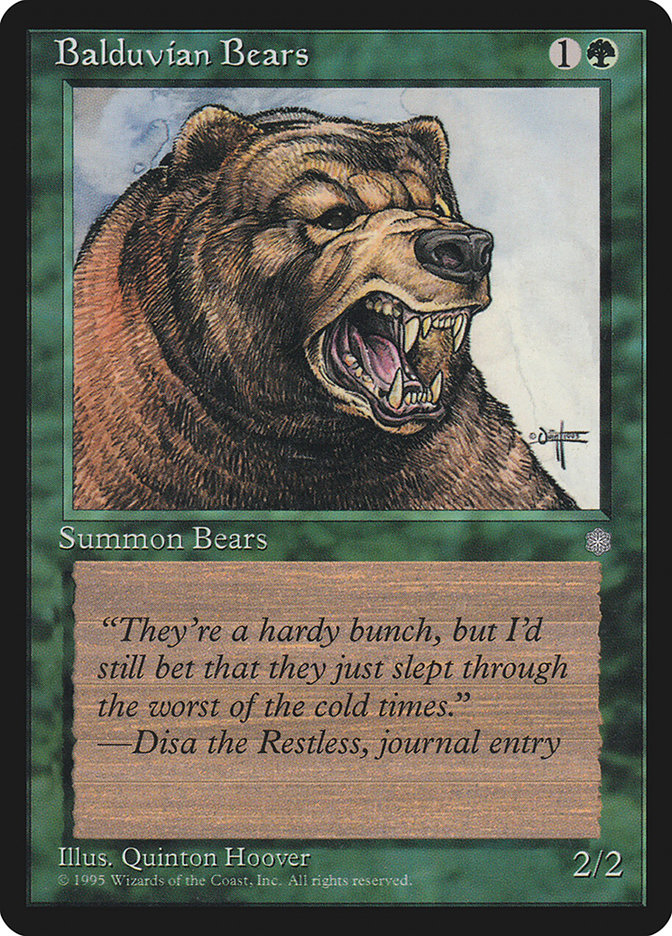 Balduvian Bears [Ice Age] | Kessel Run Games Inc. 
