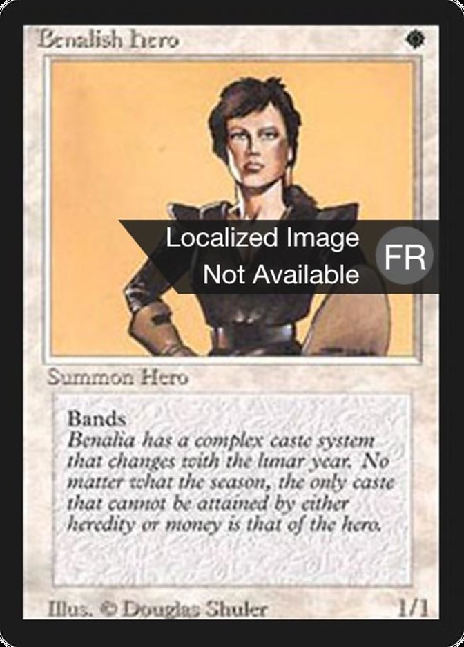 Benalish Hero [Foreign Black Border] | Kessel Run Games Inc. 