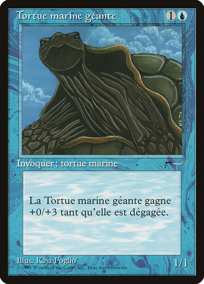 Giant Tortoise (French) - "Tortue marine geante" [Renaissance] | Kessel Run Games Inc. 
