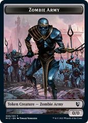 Zombie (005) // Zombie Army Double-Sided Token [Innistrad: Midnight Hunt Commander Tokens] | Kessel Run Games Inc. 