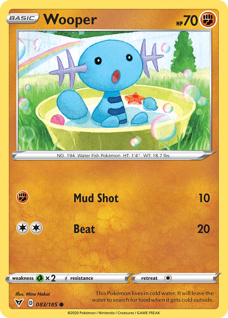 Wooper (083/185) [Sword & Shield: Vivid Voltage] | Kessel Run Games Inc. 