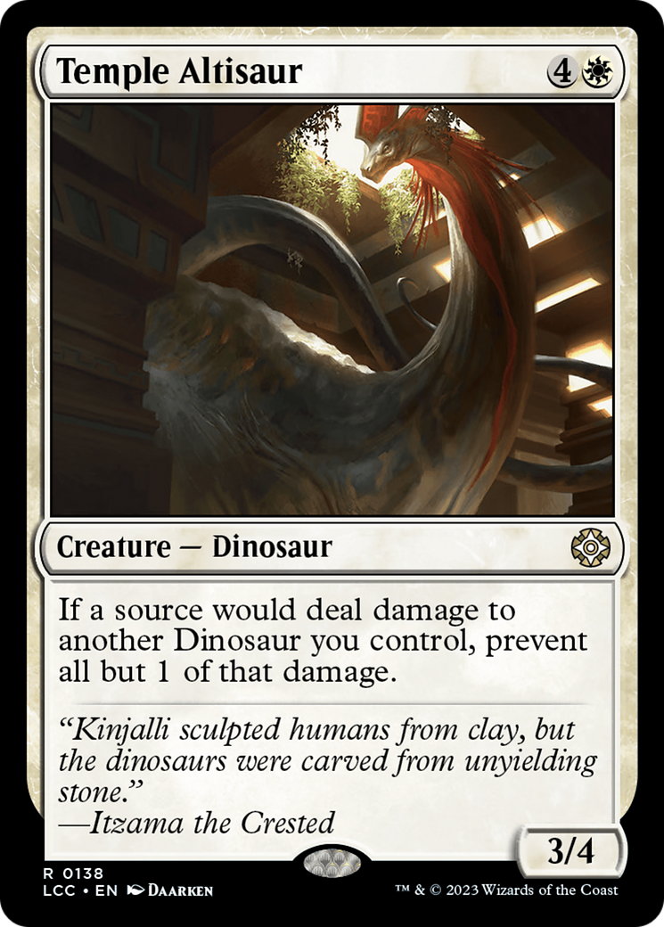 Temple Altisaur [The Lost Caverns of Ixalan Commander] | Kessel Run Games Inc. 