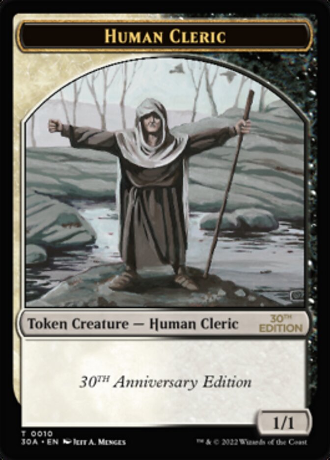 Human Cleric Token [30th Anniversary Tokens] | Kessel Run Games Inc. 