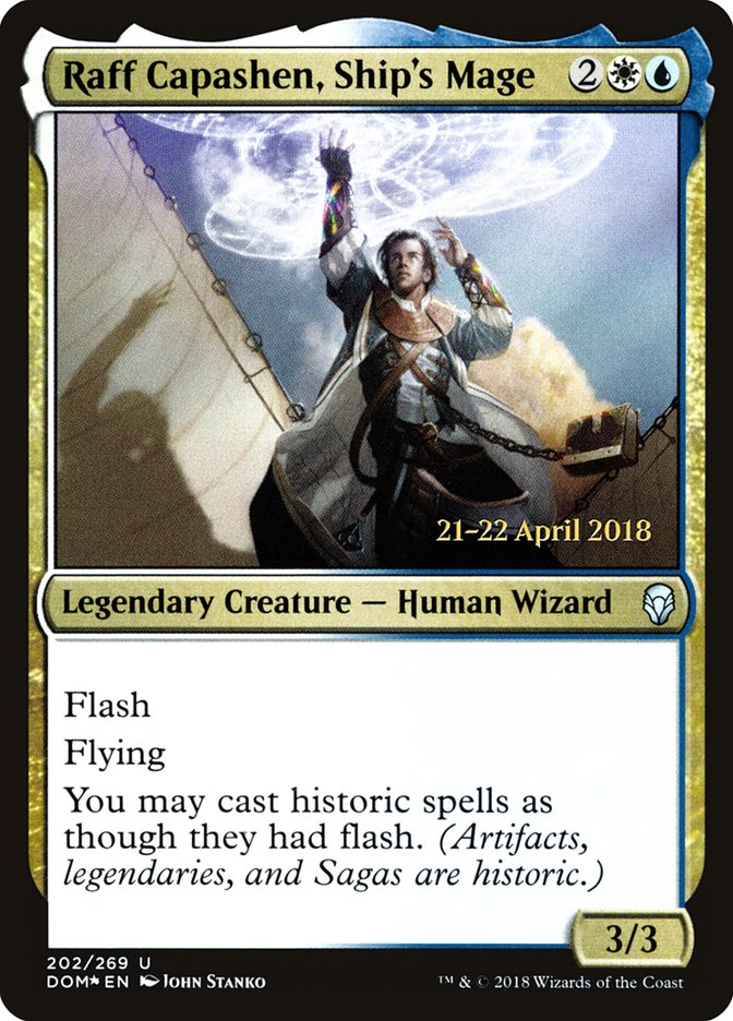 Raff Capashen, Ship's Mage [Dominaria Prerelease Promos] | Kessel Run Games Inc. 