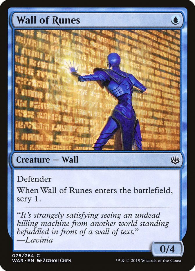Wall of Runes [War of the Spark] | Kessel Run Games Inc. 