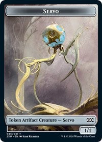 Servo // Soldier Double-Sided Token [Double Masters Tokens] | Kessel Run Games Inc. 