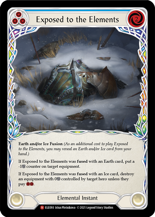 Exposed to the Elements [ELE093] (Tales of Aria)  1st Edition Rainbow Foil | Kessel Run Games Inc. 