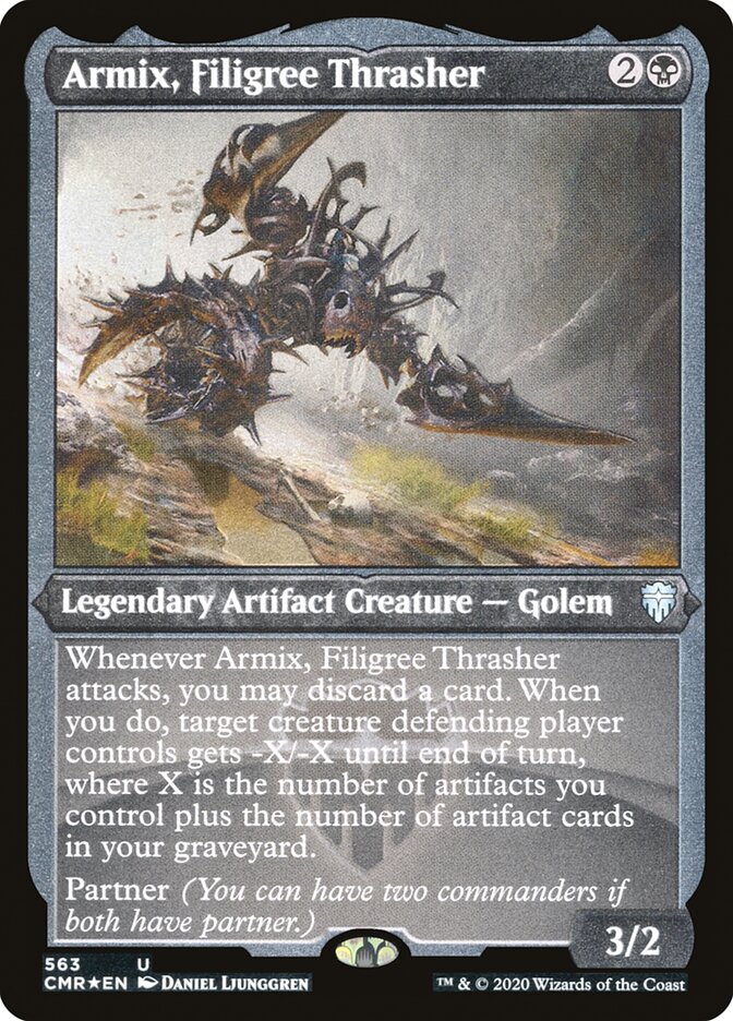 Armix, Filigree Thrasher (Etched) [Commander Legends] | Kessel Run Games Inc. 