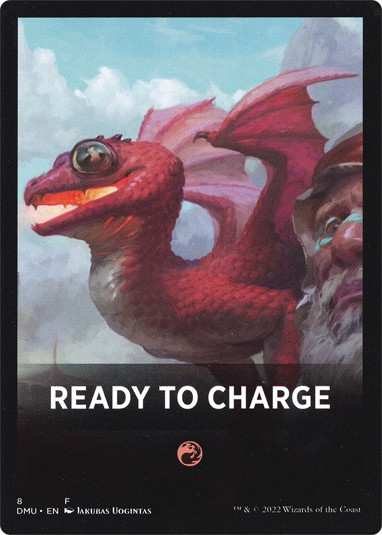 Ready to Charge Theme Card [Dominaria United Tokens] | Kessel Run Games Inc. 