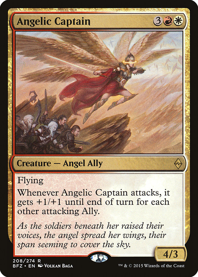 Angelic Captain [Battle for Zendikar] | Kessel Run Games Inc. 