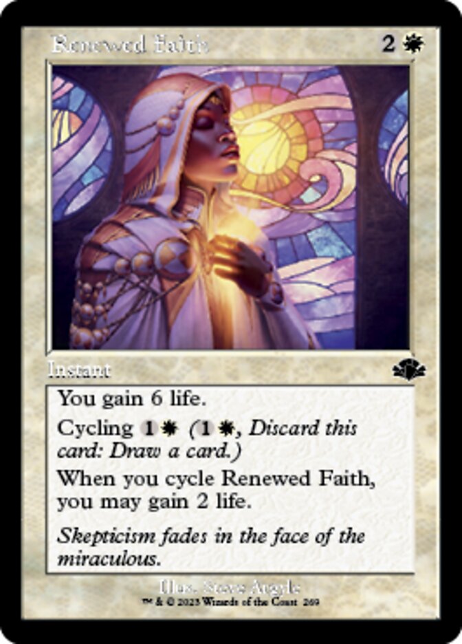 Renewed Faith (Retro) [Dominaria Remastered] | Kessel Run Games Inc. 